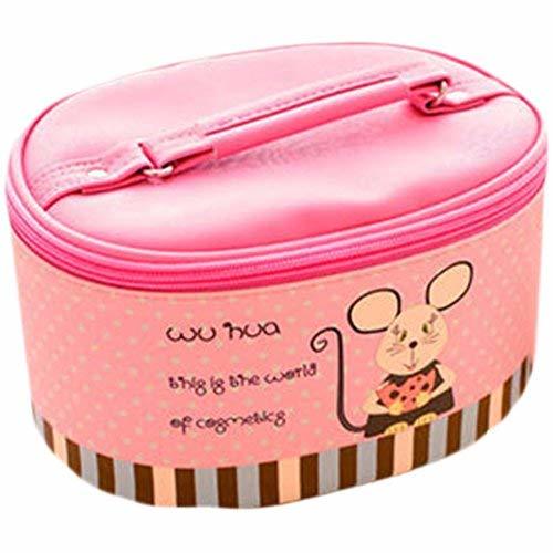 Cosmetics Receive Package Waterproof Makeup Box(Pink To Steal To Eat The Rat)