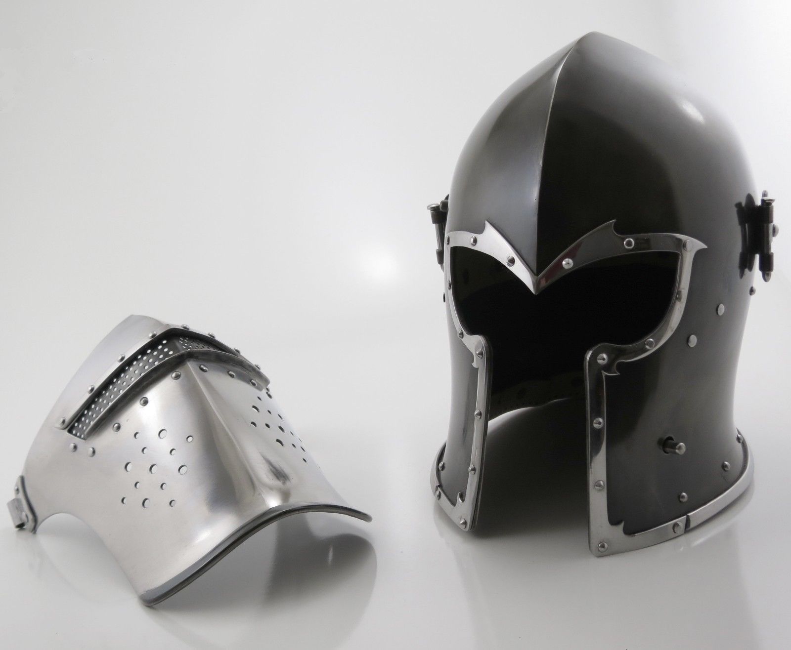 synthetic medieval helmets