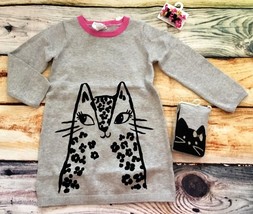 NWT Gymboree Baby Sweater Dress Tights Set Kitty 2T 3T