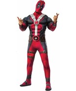 Men&#39;s Marvel Deadpool Deluxe Muscle Chest Men&#39;s Costume  Party Cosplay X... - $45.53