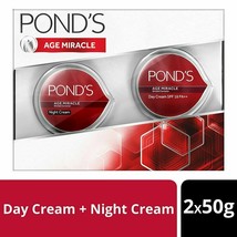 POND'S SPF 18 PA Age Miracle Wrinkle Corrector Day Night Cream Combo 50g Each - $77.43