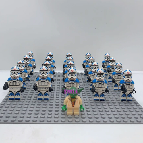 21Pcs Master Yoda Commander 501st Legion Clone Trooper Army Star Wars Minifigure