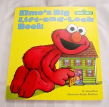 Sesame Street ELMO&#39;S BIG LIFT &amp; LOOK Children&#39;s Activity Board Book - $3.00