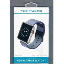 Blue Woven Nylon Band for 42MM Apple Watch - WithItGear Premium High Quality USA image 1