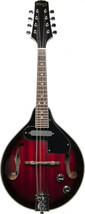 Redburst acoustic-electric bluegrass mandolin with nato top - $215.99