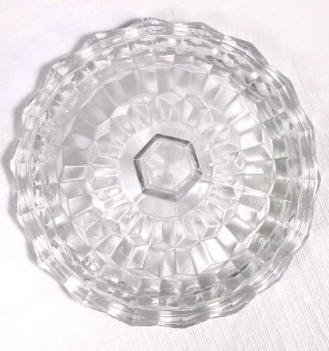 VTG Fostoria American Glass Clear Candy Dish with Lid 5-1/2