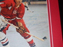 Leo Boivin Signed Framed 1966 Sports Illustrated Magazine Cover Red Wings image 2