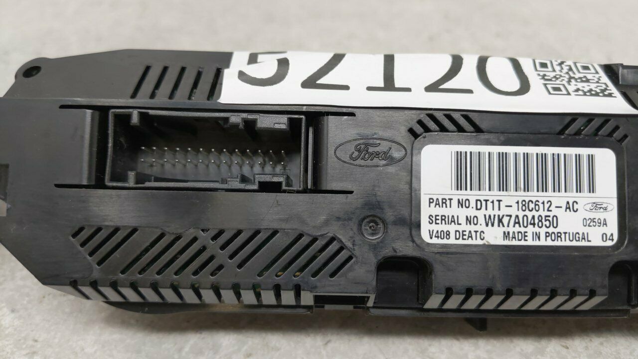 20142014 Ford Transit Connect Ac Heater Climate Control Dt1t18c612ac