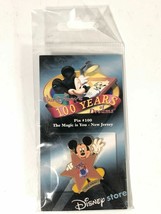 Walt Disney 100 Años De Sueños Mickey Mouse Magia Star Nuevo Jersey Estado Pin - $35.92