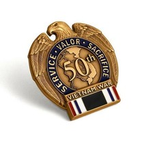 Vietnam War Pow Mia Ribbon Military Lapel Pin Insignia Made In Usa - $18.04
