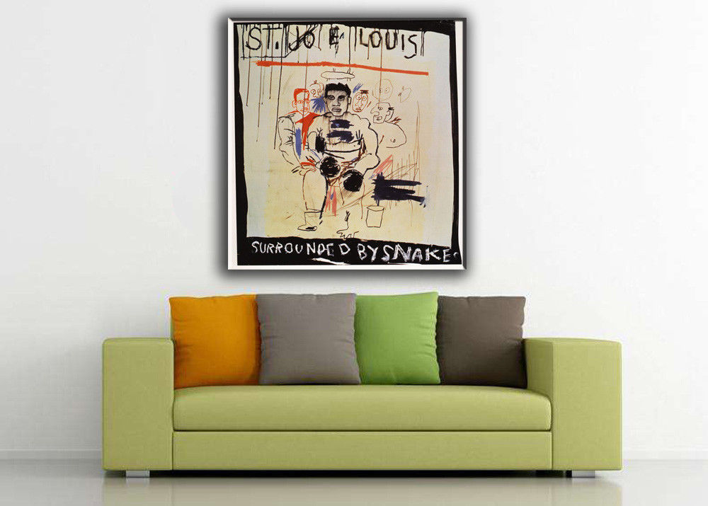 Art Decor Oil Painting Print On Canvas Jean Michel Basquiat Naked Man Art Prints