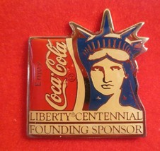 Coca-Cola Liberty Centennial Founding Sponsor Lapel Pin - $4.46