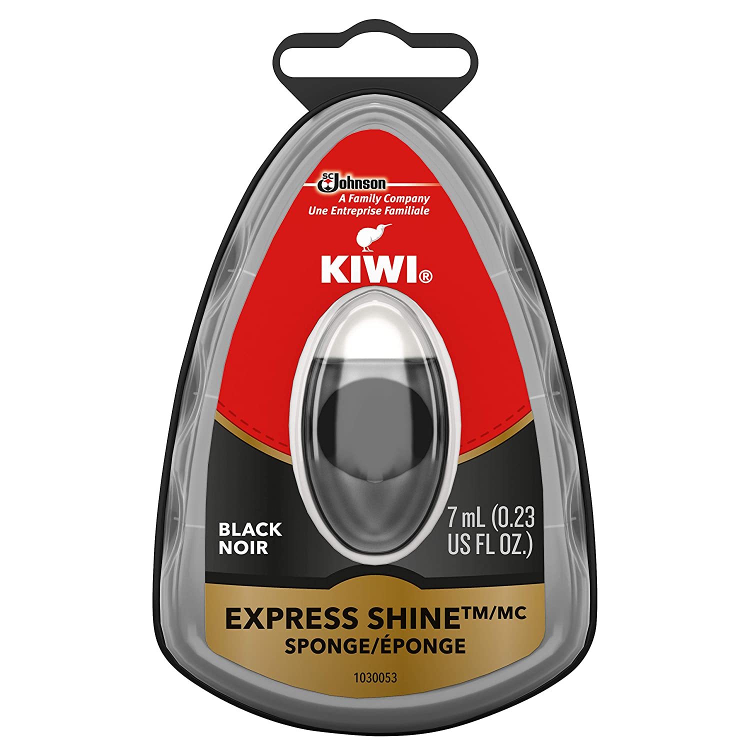 New Kiwi Express Shine Sponge, Black, 0.2 Fluid Ounce
