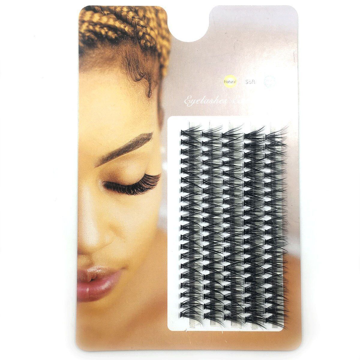Lashes Extension Make Up Natural Soft Thick Cluster Individual False 5Rows - ...