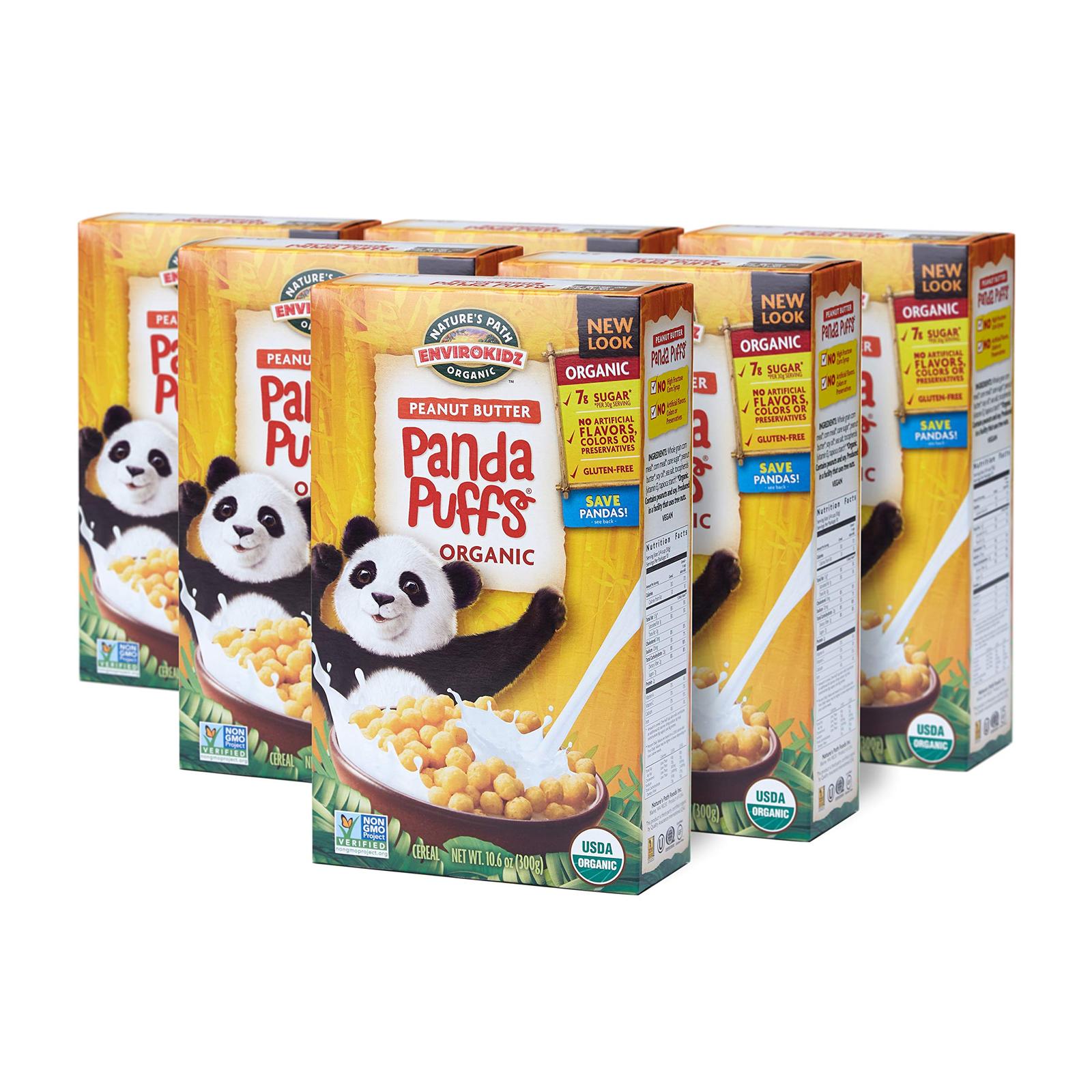 Natures Path Envirokidz Peanut Butter Panda Puffs Cereal Healthy