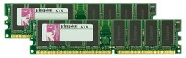 Kingston 2GB KIT 400MHZ DDR PC3200 (KVR400X64C3AK2/2G) (2 x 1 GB) - $49.49