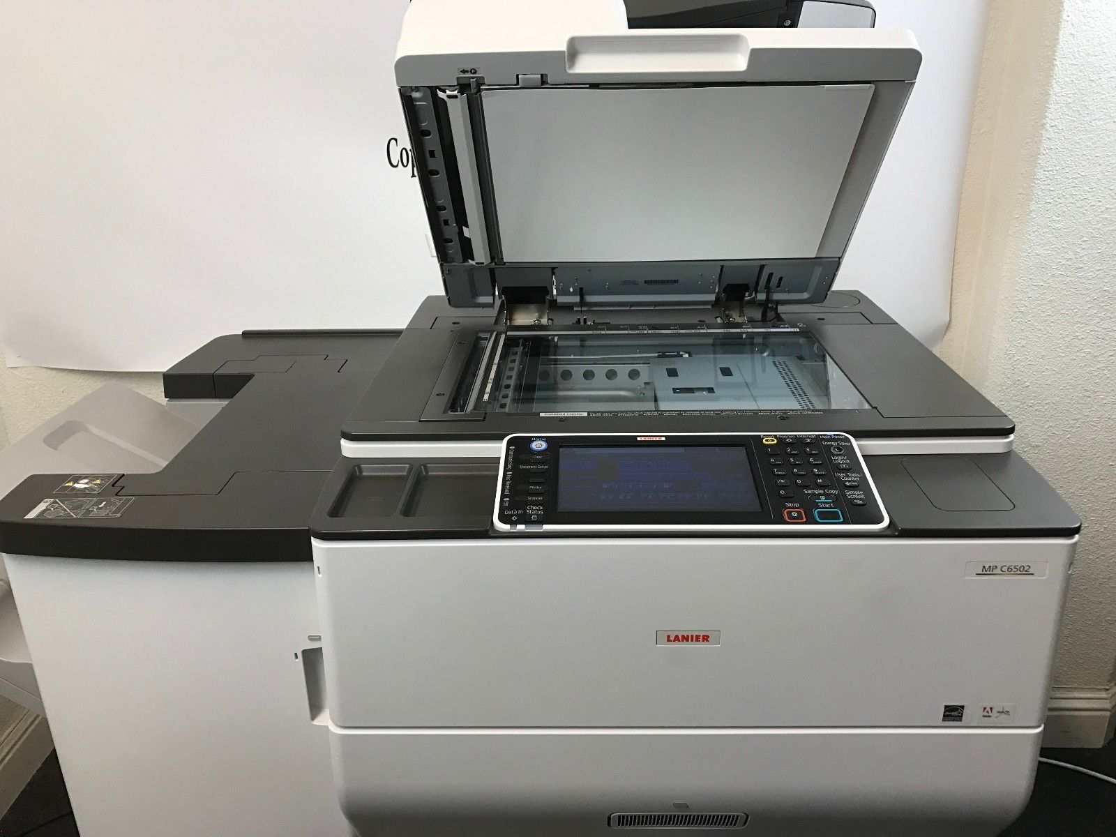 Ricoh Lanier Aficio MP C6502 Color Copier Printer Scanner Finisher LOW 589k page Copiers
