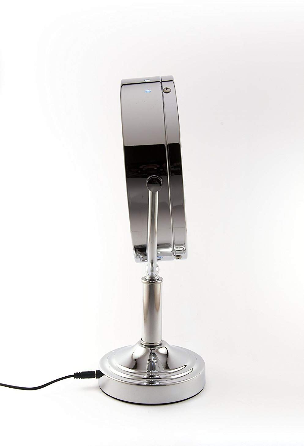 Danielle LED Lighted TwoSided Makeup Mirror, 15X Magnification, Chrome Compact Mirrors