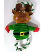 Pet factory Holiday Reindeer Plush With Rope Dog Toy, Squeeks 12 in. - $10.99