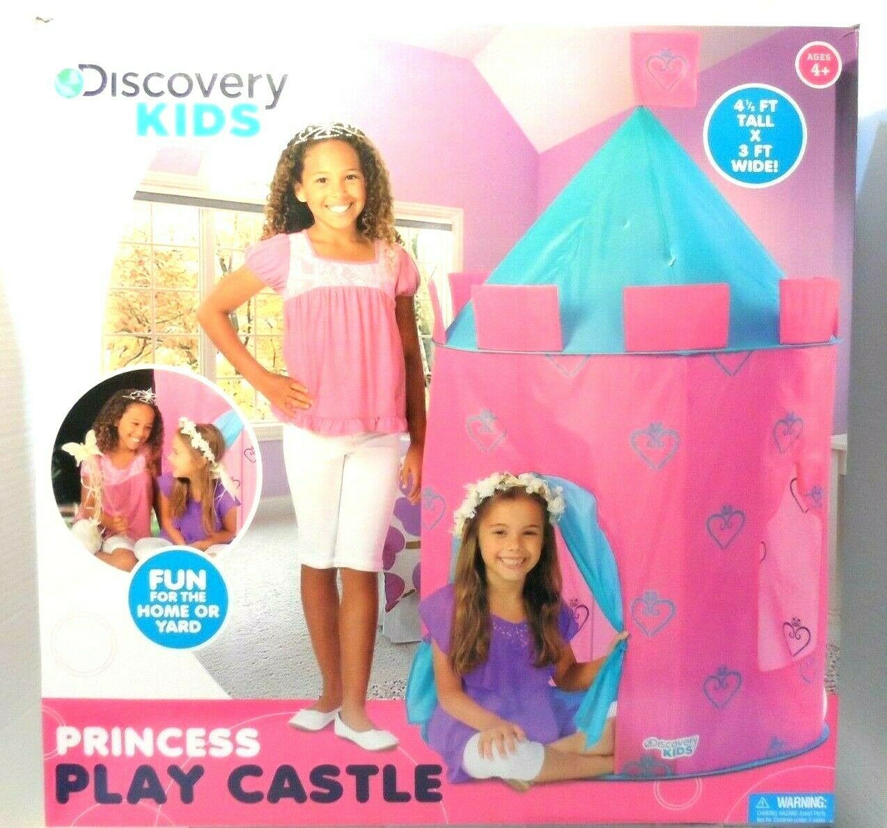 Discovery Kids Princess Play Castle, Indoor Outdoor Tent Pink & Blue NEW  - $28.03