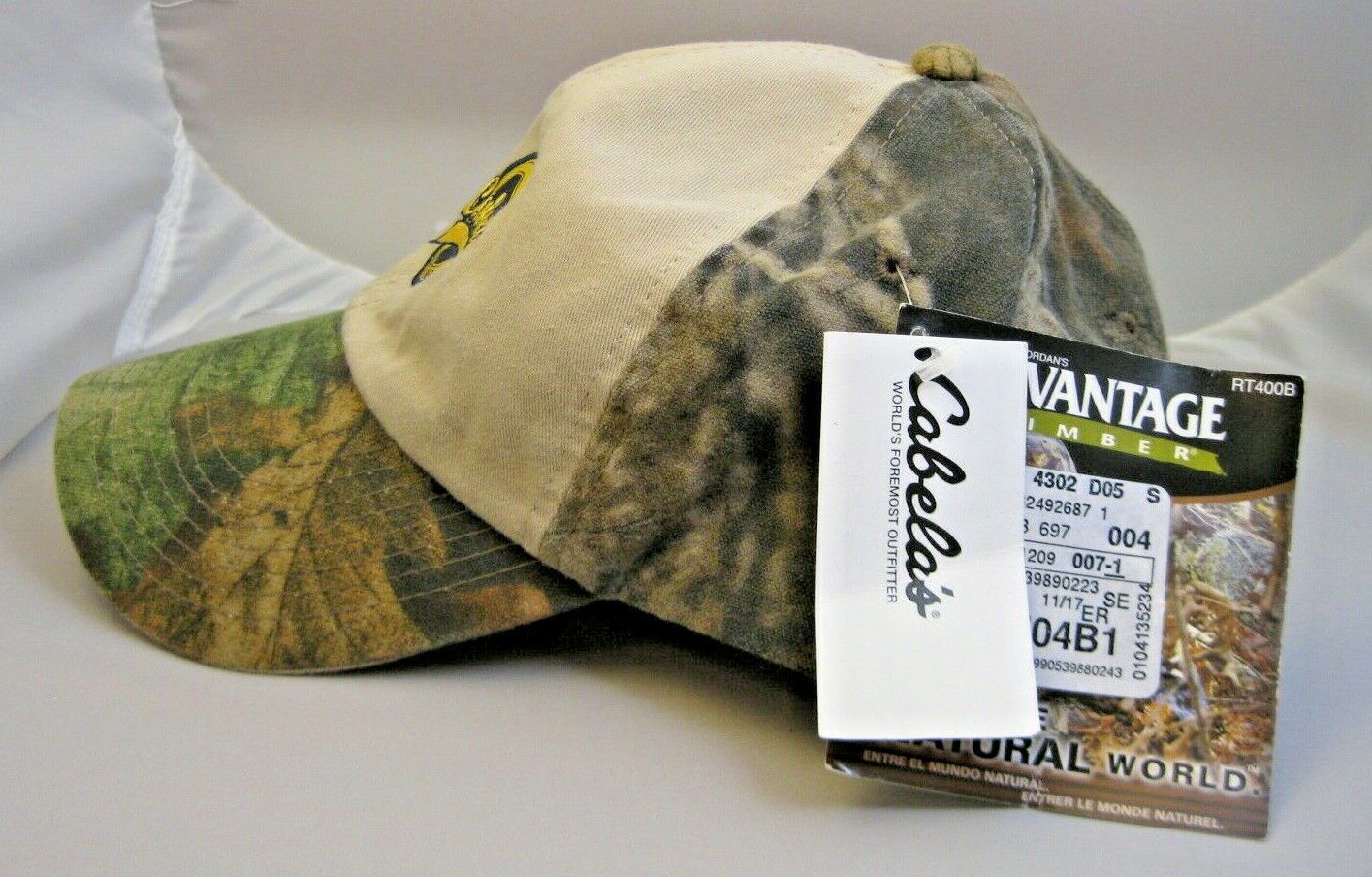 Cabela's Camo Logo Hunting Baseball Cap Trucker Hat Camo Camouflage