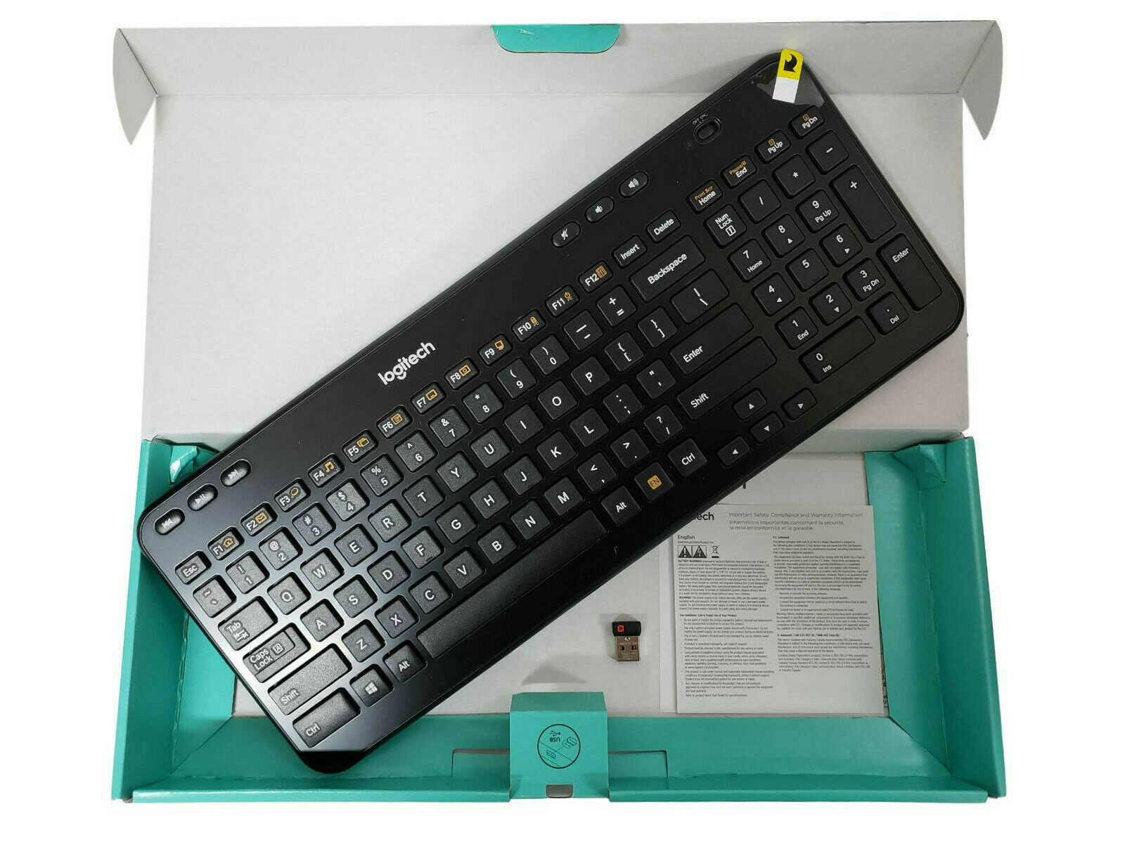 Logitech K360 Advanced Wireless Compact Keyboard Usb Unifying 920