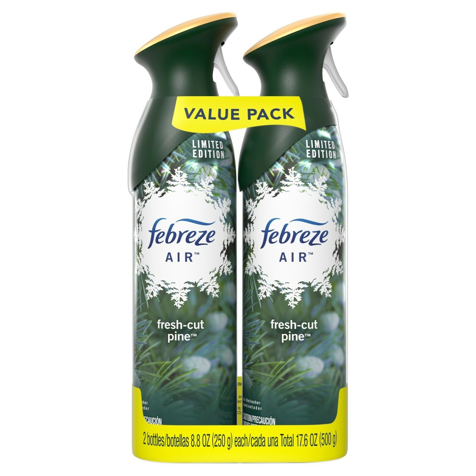 Febreze Limited Edition Air FreshCut Pine Air Freshener Spray, 2 Pack