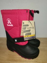KIDS Size 3 Pink Kamik Winter Snow Boots - Waterproof Insulated Kamik - $31.18
