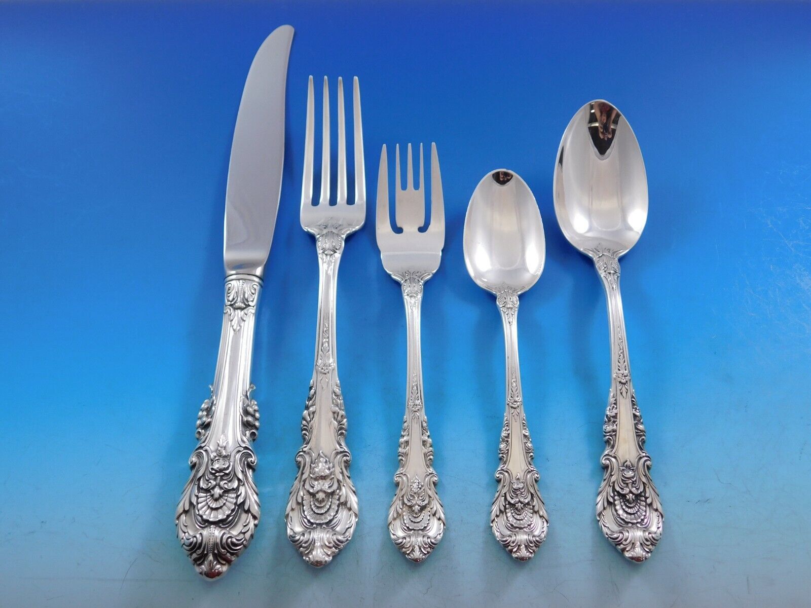 Primary image for Sir Christopher by Wallace Sterling Silver Flatware Set 12 Service 65 Pcs Dinner