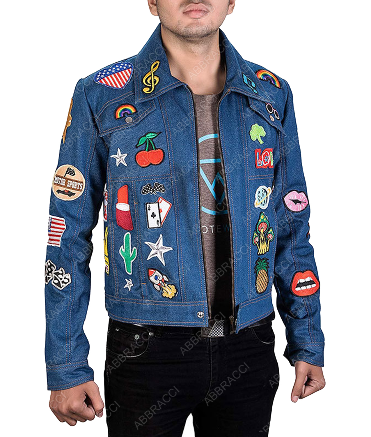 Taron Egerton Elton John Tiny Dancer Rocketman Movie Jean Denim Jacket ...