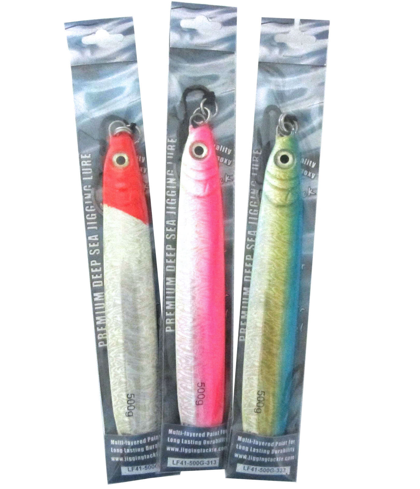 ALMOST ALIVE LURES VERTICAL JIGS LURES SALTWATER 500 GRAM LEAD JIG