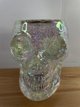 Bath And Body Works Water Globe Skull Pedestal Candle Holder 2022 Halloween - $99.95