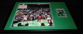Robert Parish Signed Framed 12x18 Photo Display Celtics