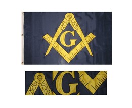 3x5 Embroidered Freemason Mason Masonic 600D 2ply Nylon Flag 3'x5' - £39.93 GBP