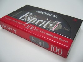 Sony Esprit I 100 Super Ferric Blank Audio Cassette Tape New! - $46.89