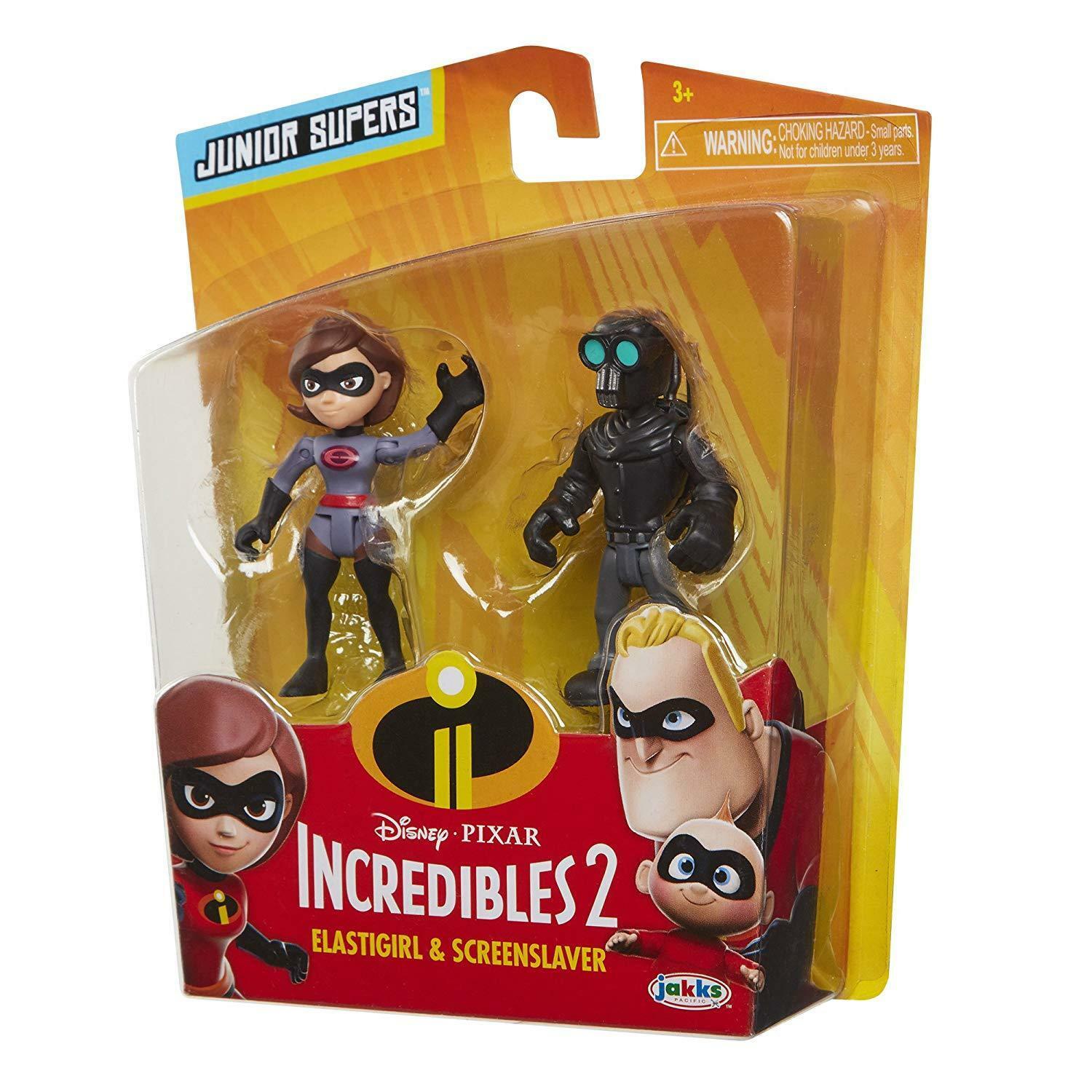 The Incredibles 2 Elastigirl & Screenslaver Junior Supers Action Figure ...