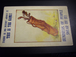 Vintage Golf Comic Postcard image 1