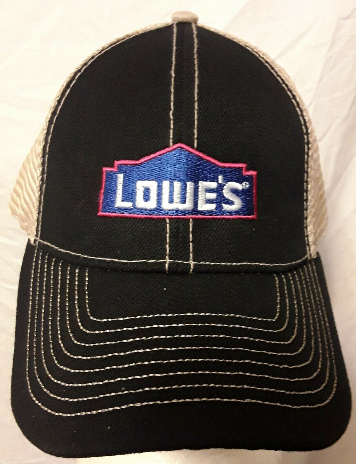 LOWE'S LOGO STITCHED EMBROIDERED TRUCKER BASEBALL HAT CAP Hats