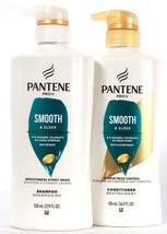 Pantene Pro V 16 Oz Smooth &amp; Sleek 72H Frizz Control Shampoo &amp; Condition... - $23.99