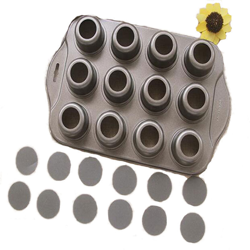 new Nonstick Mini Cheesecake Pan, 12 count Removable Bottom Cupcake