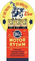 Whiz Motor Rythm Oil Plasma Cut Metal Sign, Vintage Automotive Gas Adver... - $49.95