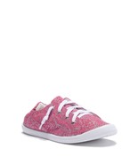 MIA Archie Girls Low Top Lace Up Sneakers Size US 5 Pink Geometric Canvas - $13.49