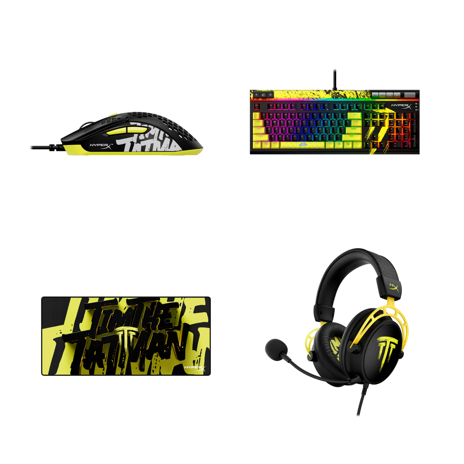 HyperX TimTheTatman Exclusive Mouse Keyboard Headset Mousepad
