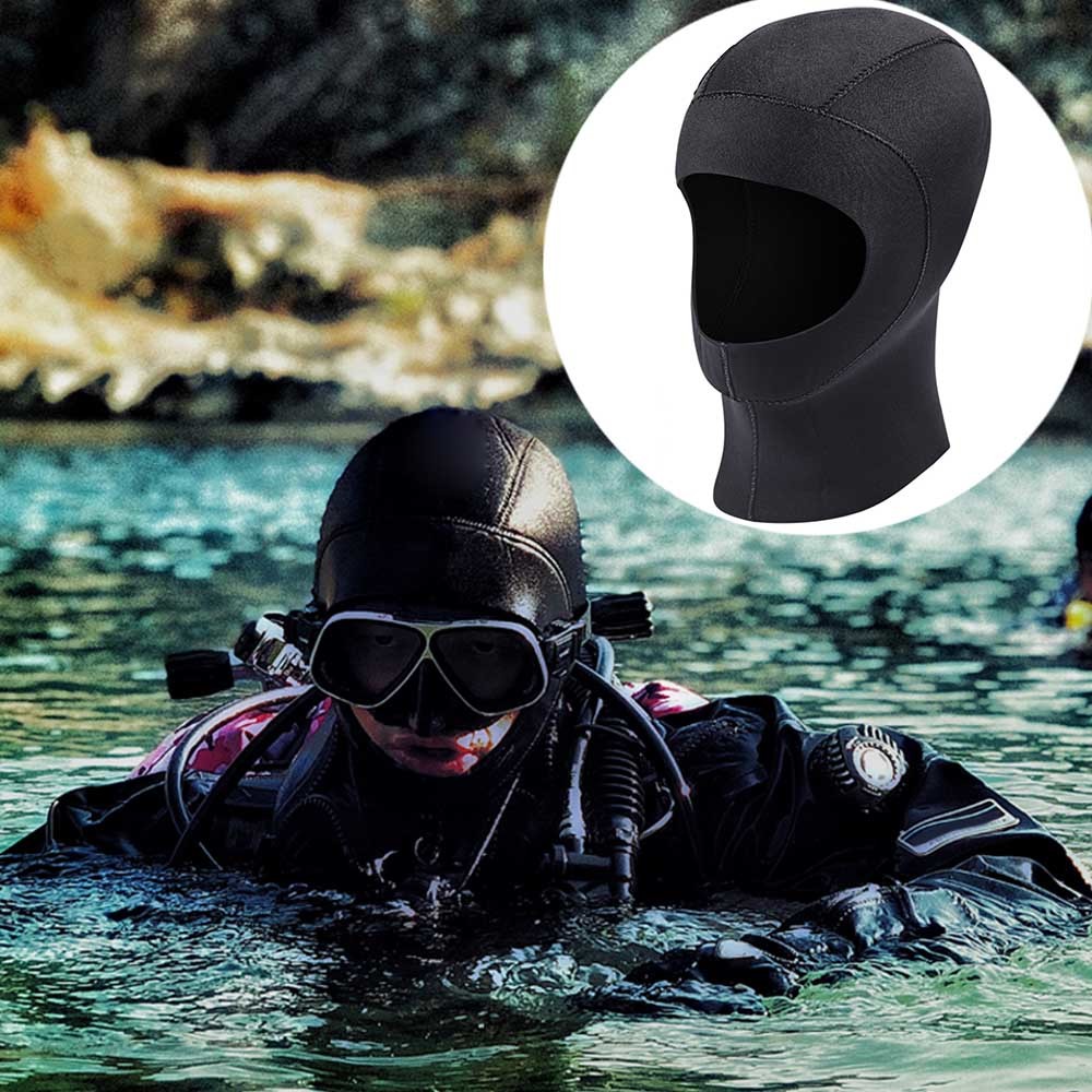 Diving Cap With Shoulder Snorkeling Equipment Hat Hood Neck Cover ...