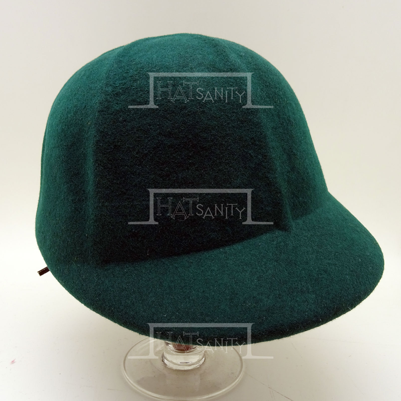 HATsanity Women's Fashion Wool Felt Casquette Riding Cap - Green