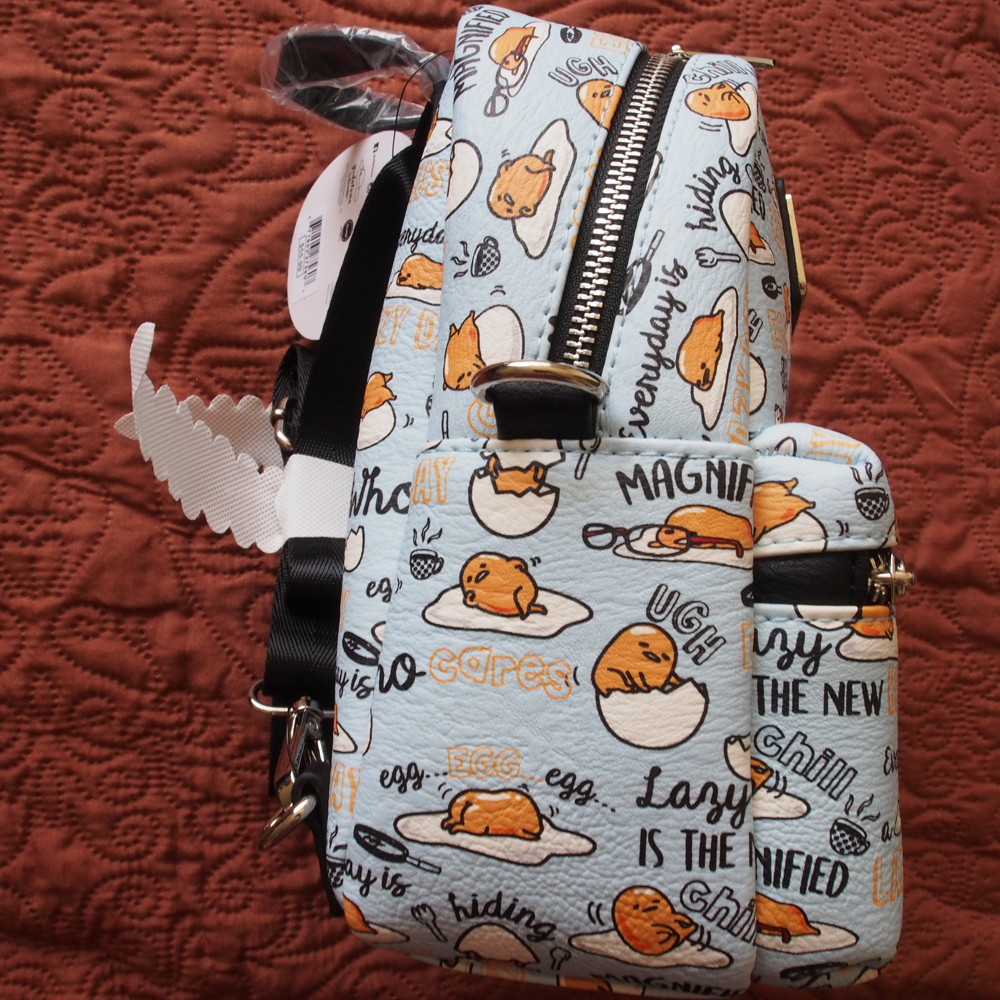 gudetama plush backpack