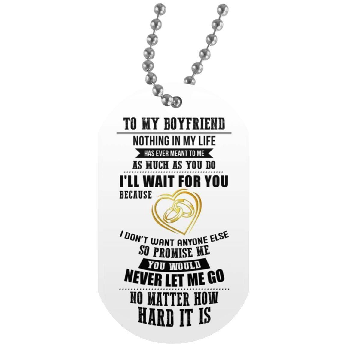 boyfriend dog tag necklace