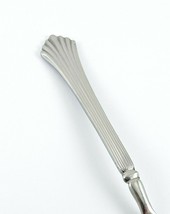 Stanley Roberts/Rogers Drama-Set of 2 Soup Spoons Flare Fan Handle Ridges 6 7/8" - $11.83