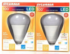 2 Count Sylvania High Definition 100w/17w LED Soft White Dimmable A21 Bulb