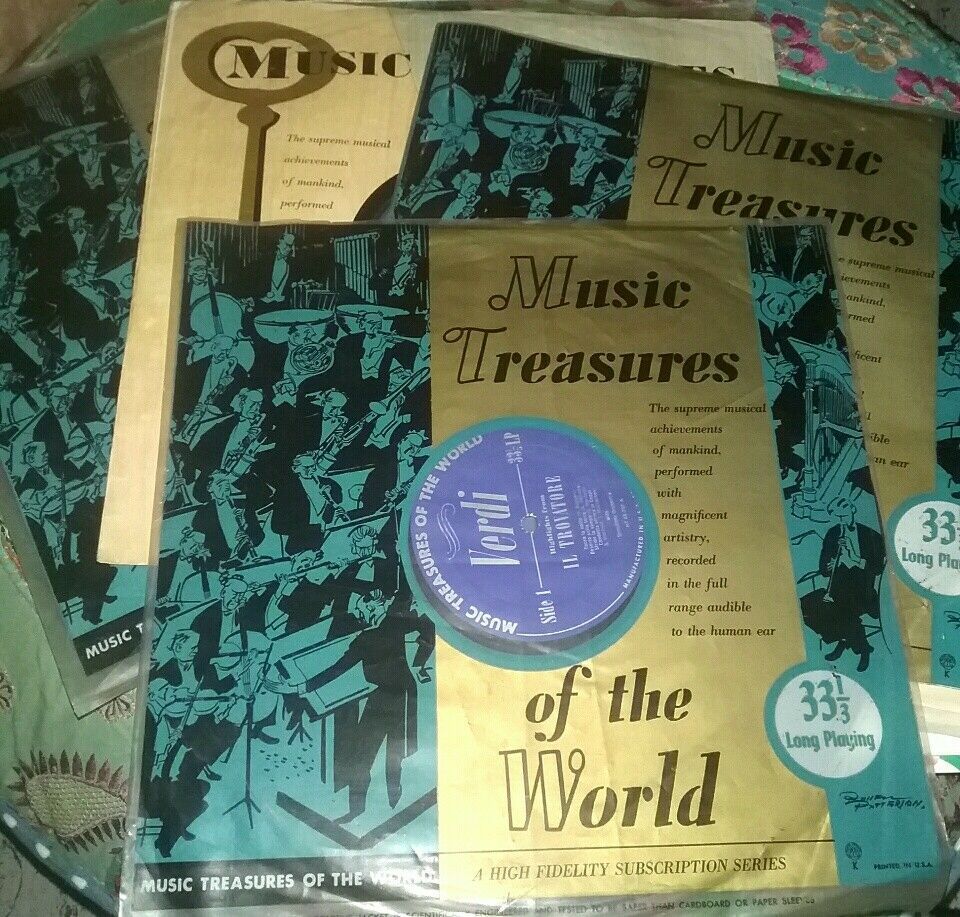 Lot of 18 Vintage Music Treasures of the World 33 RPM RecordsClassical